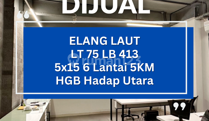 Dijual Cepat Ruko Perkantoran Elang Laut Pik Siap Pakai