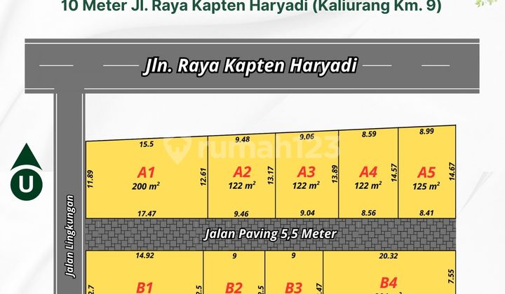 Tanah Siap Bangun Dekat Kampus Ugm dan Uii Jogja, Nyaman Huni dan Asri