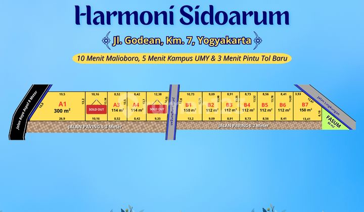 Yogyakarta Land Ready to Build in Godean Area, Comfortable and Scenic Living.