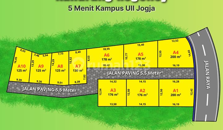 Tanah Jogja Area Kampus Uii, Akses Lebar
