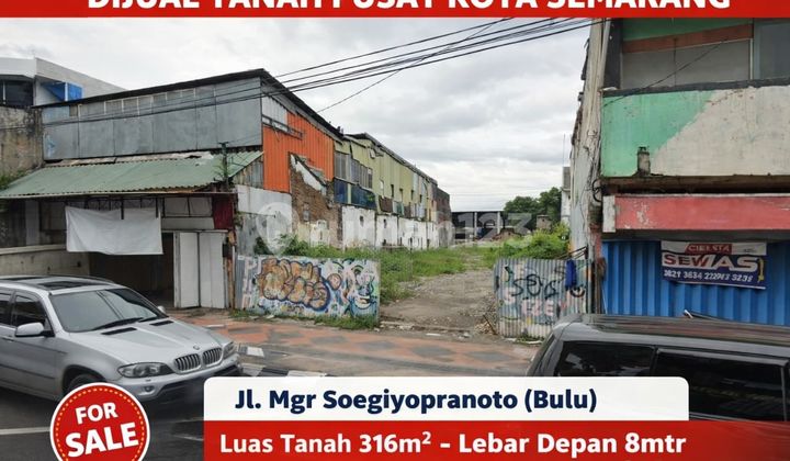 Dijual Tanah Strategis Pusat Kota Dekat Tugu Muda 1