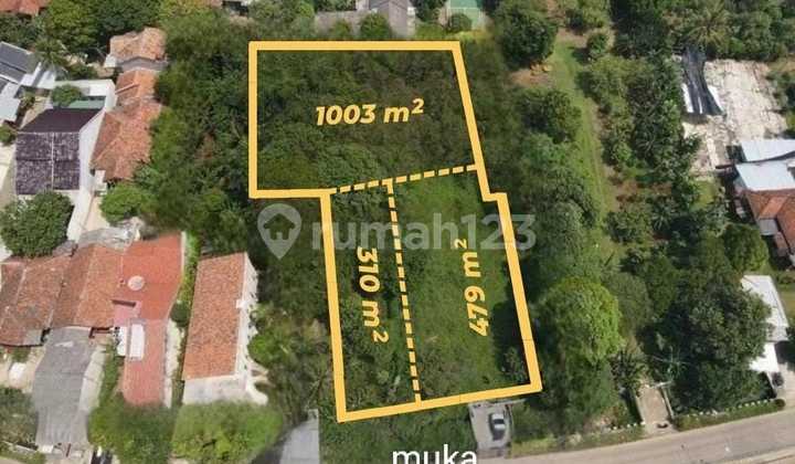 Ngantong Land on a Busy and Densely Populated Main Road, Pasir Putih Sawangan.