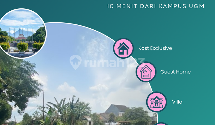 Tanah Strategis Di Jogja Utara, Cocok Untuk Kost