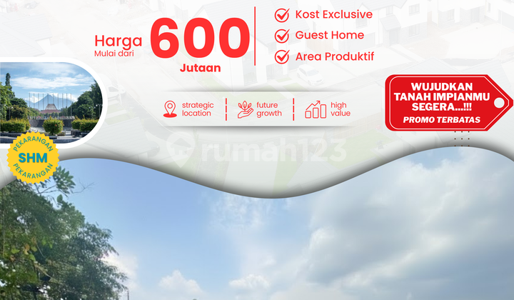 Tanah Siap Bangun, Area Kampus UGM, Area Perumahan Exclusive 