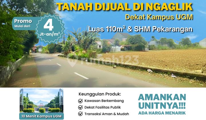 Tanah Dijual di Ngaglik, Dekat Kampus Ugm Tanah Dijual di Ngaglik, Dekat Kampus Ugm