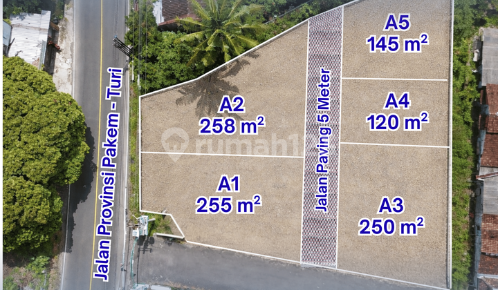 Land on the Side of the Pakem Turi Highway, 5 Minutes to UII Campus