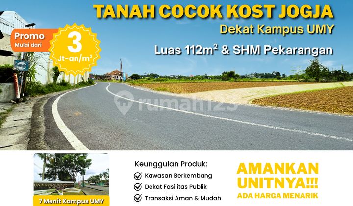 Tanah Dijual Sleman, Dekat Tugu Jogja, Tepi Jalan Raya Tanah Dijual Sleman, Dekat Tugu Jogja, Tepi Jalan Raya