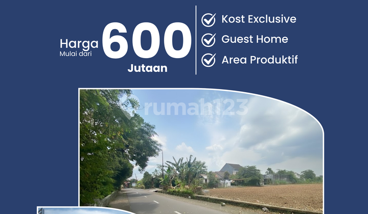 Tanah Jogja Dekat Kampus UGM, Cocok Bangun Kost Exclusive dan Villa