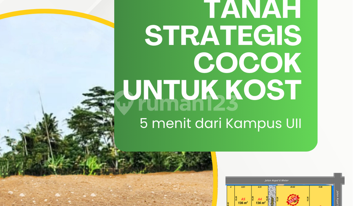 Tanah Kost Jogja, Dekat Kopi Klotok, View Sawah Indah, Tanah Kost Jogja, Dekat Kopi Klotok, View Sawah Indah,