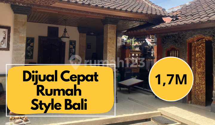 Dijual Rumah Style Bali di Jalan Nangka Selatan Denpasar Utara