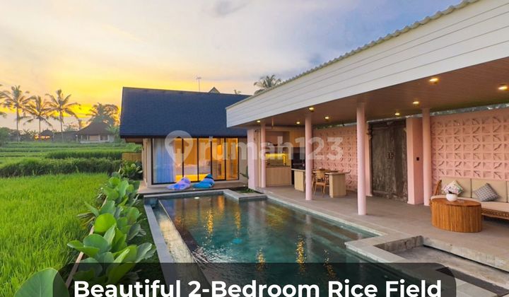 Beautiful 2-Bedroom Rice Field View Villa For Sale In Ubud, Bali