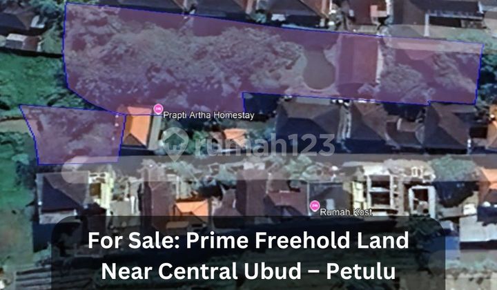 Tanah SHM dengan Bangunan Villa di Jalan Andong - Petulu - Ubud Tanah SHM dengan Bangunan Villa di Jalan Andong - Petulu - Ubud