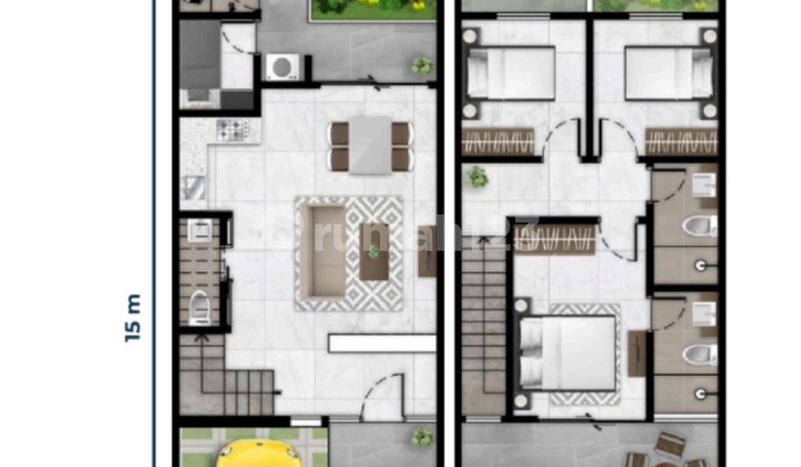 DISKON! Rumah Baru 2 lantai 6x15 m Bukit Nirmala PIK 2