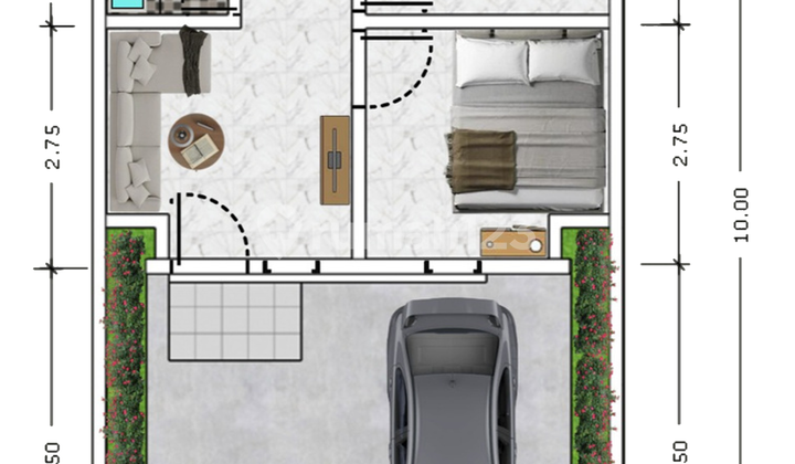 Rumah di DEWE RESIDENCE LAKE VIEW - GRATI PASURUAN Type Bougenvile 2