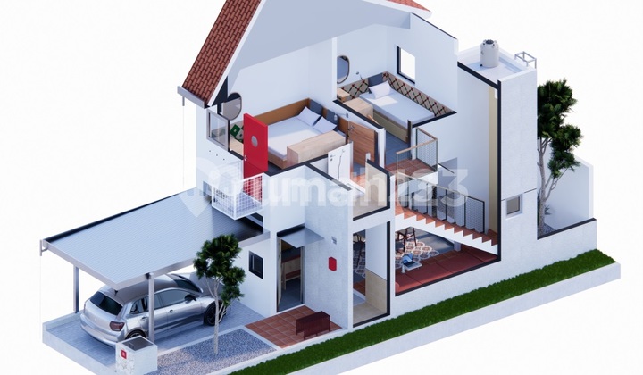 Rumah Estetik Bernuansa Villa Type Citraloka Hook di MALAYA