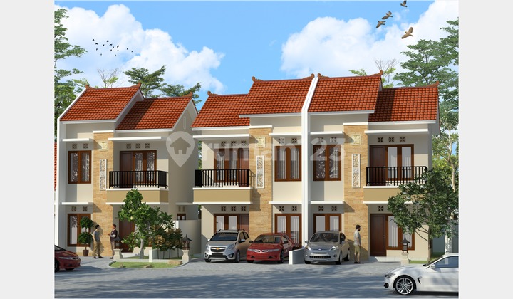 Rumah 2 Lantai 3 Kt dengan Tanah Lega 72 M