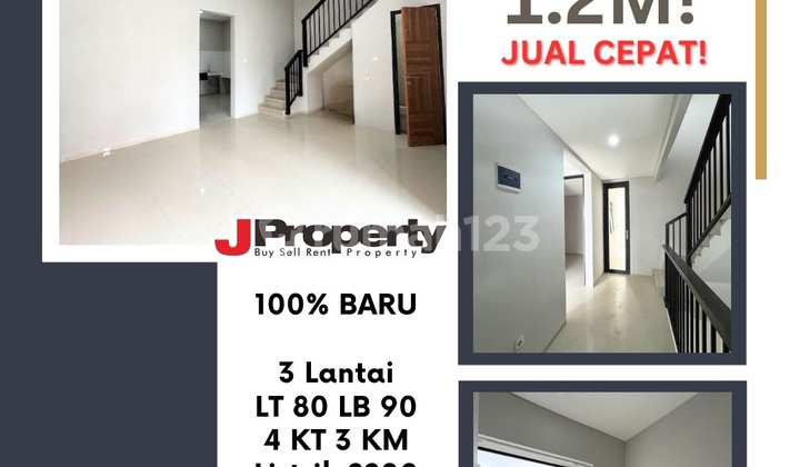 Rumah Baru Kopo Harmonis 3 Lantai Bagus