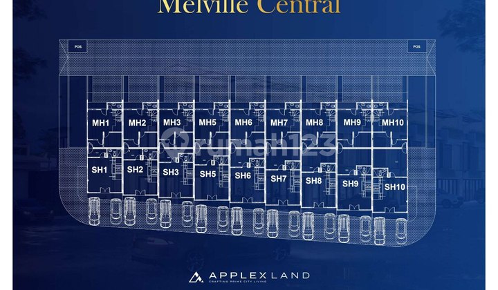 Rumah Baru Siap Huni Melvile Central Manyar di Surabaya 2
