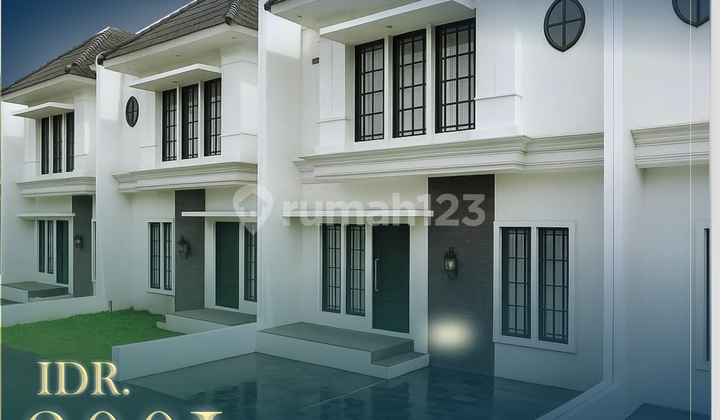 Free BPHTB, Rumah, 2 Lantai, SHM, Dekat Pusat Perbelanjaan, Free Biaya Akad 1