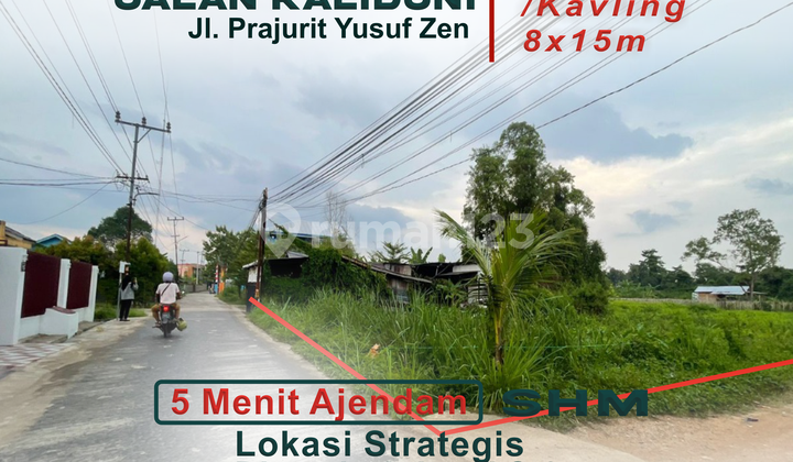 Tanah Pinggir Jl. Prajurit Yusuf Zen (Kalidoni) - 250 Juta Nego