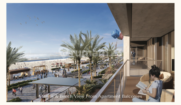 Cicil 59 Juta atau 4,9M Apartemen 4 Br Baru The Palm Beach Areca View Laut di Riverwalk Island Pik