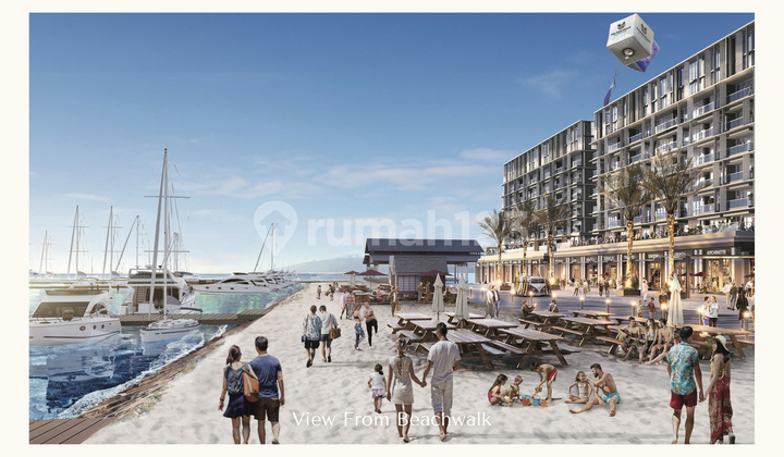 Cicil 59 Juta atau 4,9M Apartemen 4 Br Baru The Palm Beach Areca View Laut di Riverwalk Island Pik 1