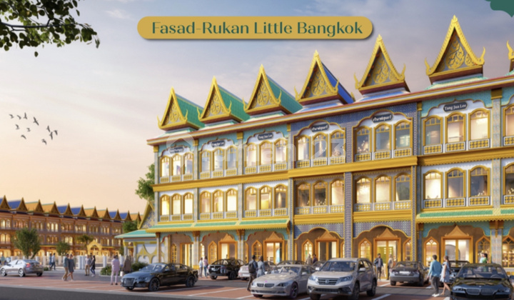 Jual Cicil 34 Juta atau 6,4M Rukan Little Bangkok Plaza Hoek Samping Si Mian Fo Riverwalk Island Pik - Sell Soho Little Bangkok 4,5X15 Plaza Corner Front Of Si Mian Fo Riverwalk Island Pik