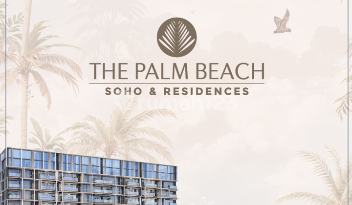 Cicil 34 Juta atau 2,7M Apartemen Baru The Palm Beach 2 Br di Riverwalk Island Pik 2