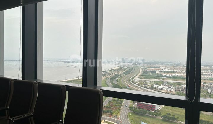 Sewa Kantor 180 M2 View Laut Menara Syariah Office Tower High Floor East 2