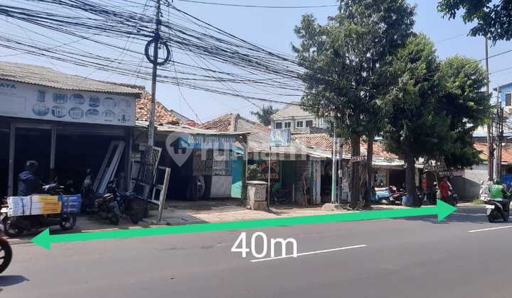 Dijual Tanah Beserta Bangunan Terletak di Pinggir Jalan Raya Pondok Gede