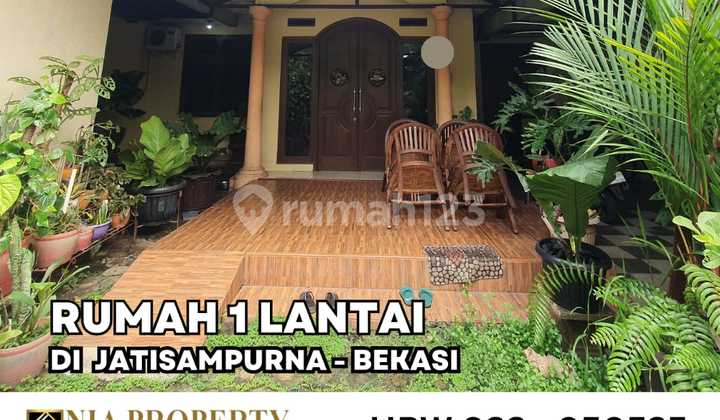 Dijual Cepat : Rumah 1 Lantai Halaman Luas di Jatisampurna - Bekasi