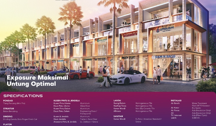 New Ruko The Hive CBD Lippo Cikarang, Strategic Location on Jl. Orange County Boulevard 1