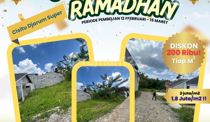 Kavling Siap Bangun Cisitu Djarum Super - Lingkungan Berkembang, Dekat Smpn 1 Cileunyi & Ciinunuk