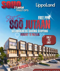 Soho Tree Tops Ruko Segera Siap Huni 3 Lantai - Backyard Luas & Promo Free PPN Soho Tree Tops Ruko Segera Siap Huni 3 Lantai - Backyard Luas & Promo Free PPN