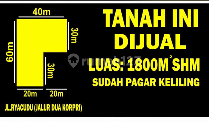 Tanah Strategis Dijual 1800M² - Lokasi Ideal untuk Investasi! Tanah Strategis Dijual 1800M² - Lokasi Ideal untuk Investasi!