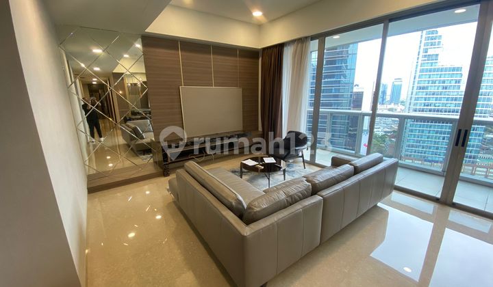 For Rent Fast Anandamaya Apartment 3 br Area 217 M2 Well Maintained, Karet South Jakarta