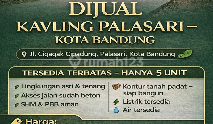 Kavling 90M Hingga 260M Cipadung Bandung 2Jt/M