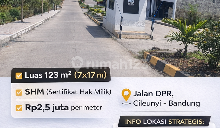 Investasi 300 Juta Tanah 123M² Cileunyi Harga 2,5 Juta/M²