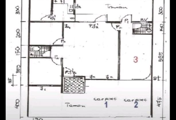 Rumah Hadap Timur S H M 165M2 di Blok A Taman Kopo Katapang Soreang