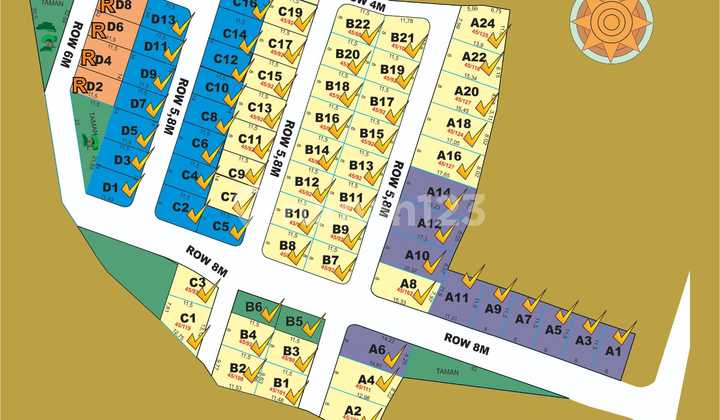 Rumah bisa di Beli Tanah Kavling di Bangunjiwo