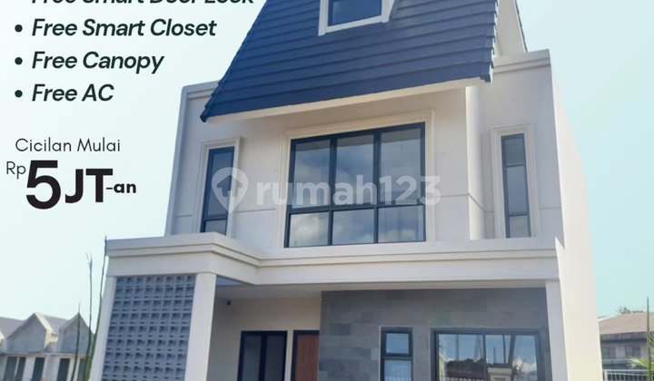 Jual Rumah 1 Lantai SHM Bebas Banjir Strategis DP 0% di Cilengsi