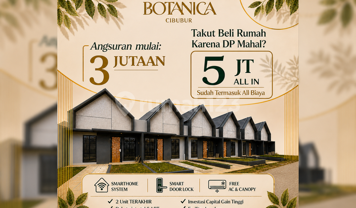 Rumah Siap Huni Cicilan 3 Jutaan Tanpa DP Fasilitas Lengkap