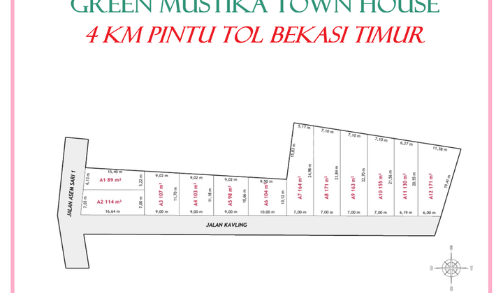 10 Menit Living World Grand Wisata Bekasi Kavling Murah Cocok untuk Gudang