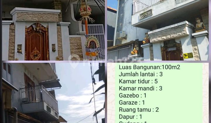 Dijual: Rumah Strategis 3 Lantai di Jl. Tunjung Tutur 3, Peguyangan Kaja, Denpasar Utara