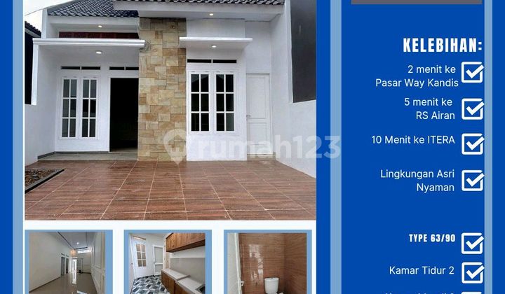 Rumah Siap Huni Lokasi Strategis Dekat Pasar Way Kandis Rumah Siap Huni Lokasi Strategis Dekat Pasar Way Kandis