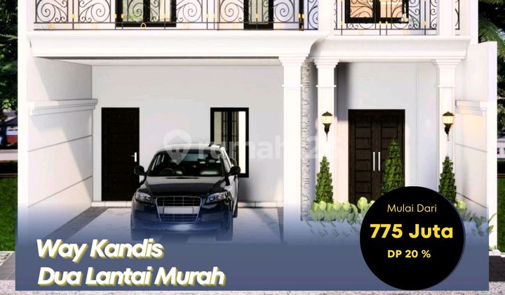 Rumah Dua Lantai Belakang Pasar Way Kandis