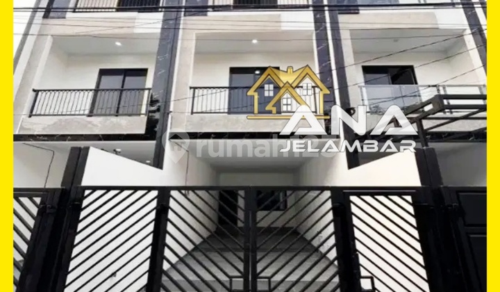 Ana Rumah Baru Modern 3lt Luas 3.7x18.3m Jln 3 Mobil Tidak Banjir Di Duri Kepa, Tanjung Duren - * Good- Deal !!*