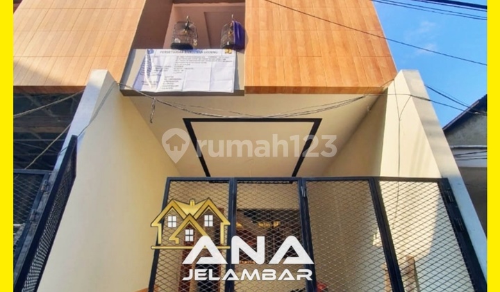 Ana Rumah Baru 3lt Luas 3.5x11m Semi Furnish Di Tanjung Duren Belakang Mall Ciputra Dan Universitas Tarumanegara Jakarta Barat - * Good- Deal !!* 1