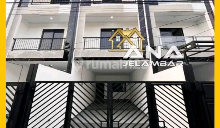 Ana Rumah Baru Modern 3lt Luas 3.7x18.3m Jln 3 Mobil Tidak Banjir Di Duri Kepa, Tanjung Duren - * Good- Deal !!*