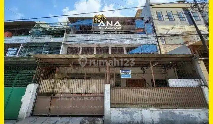 ANA* GUDANG GANDENG 3 LANTAI PLONK LT.205M² BEBAS BANJIR DI JELAMBAR - *GOOD-OFFER!!*
